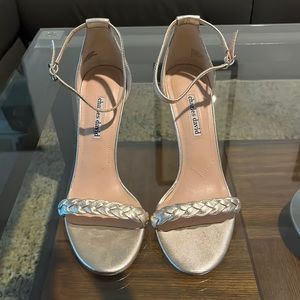 Charles David gold high heel sandals